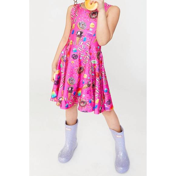 Terez | Dresses | New Terez Candy Spill Skater Dress In Pink | Poshmark
